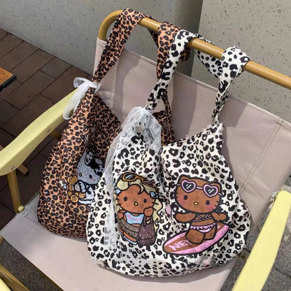 Hello Kitty Leopard Print Totebag