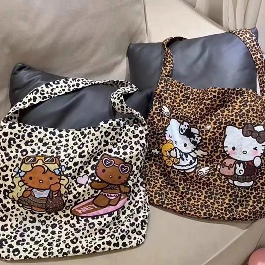 Hello Kitty Leopard Print Totebag