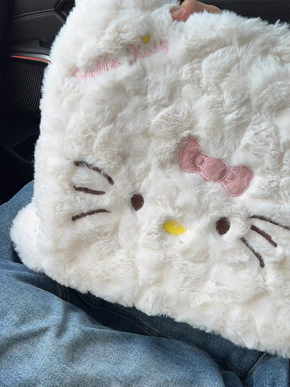 Hello Kitty Fluffy Bag ( white)