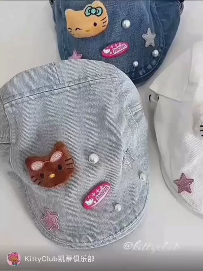 Hello Kitty Hats - Demin