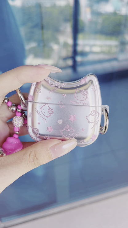 Hello Kitty AirPods Case-Silver Edition